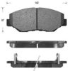 KAISHIN FK5128 Brake Pad Set, disc brake